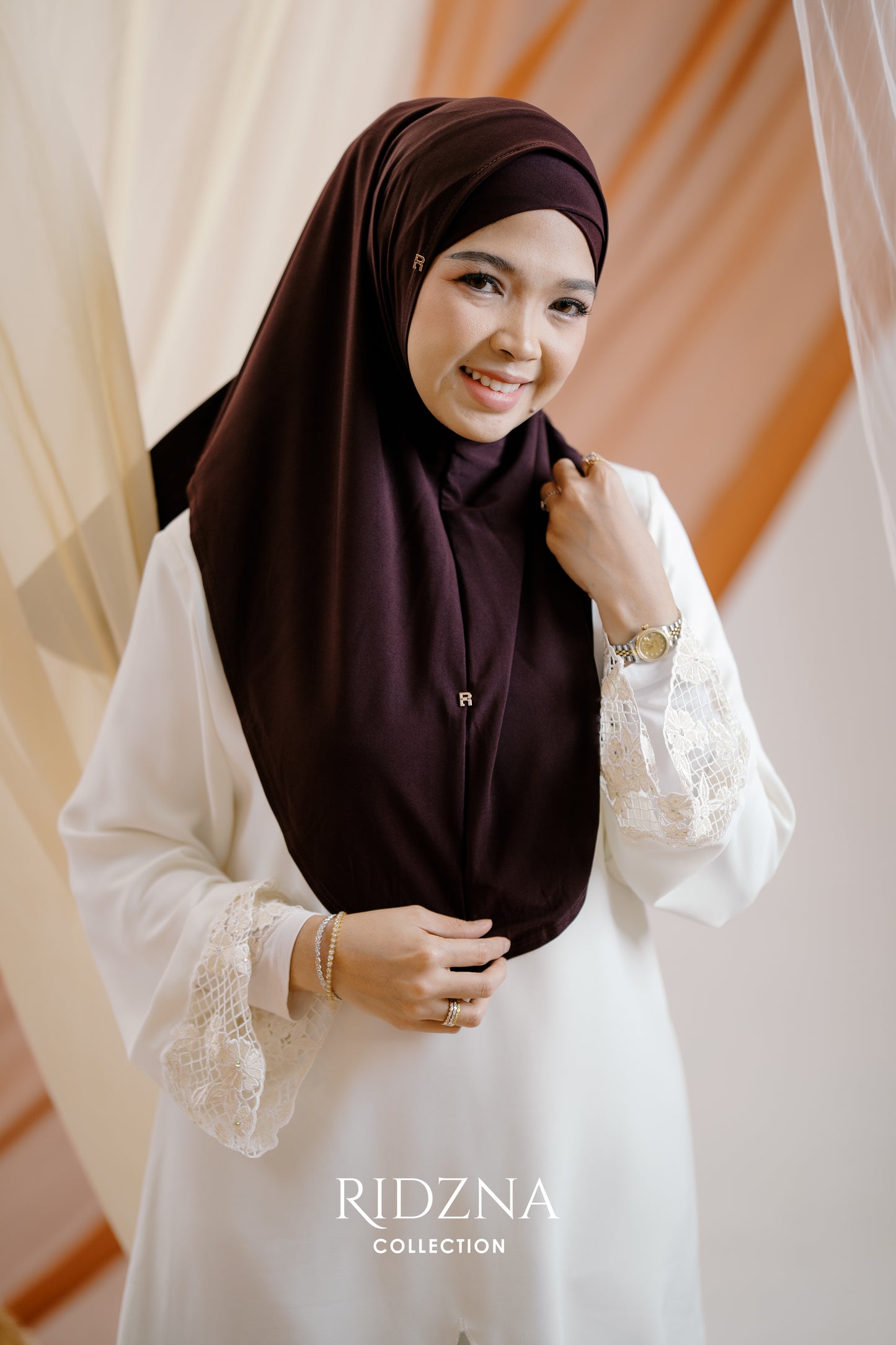 Ridzna Hijab 2-in-1 Plain