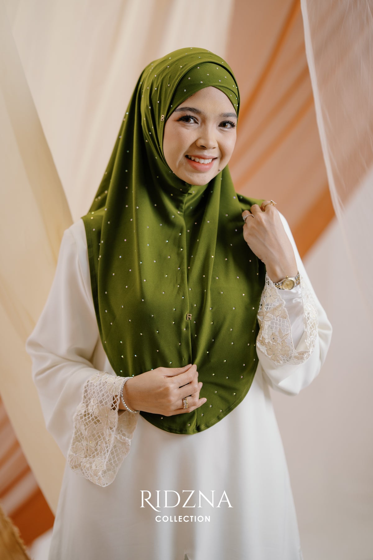 Ridzna Hijab 2-in-1 Diamonds