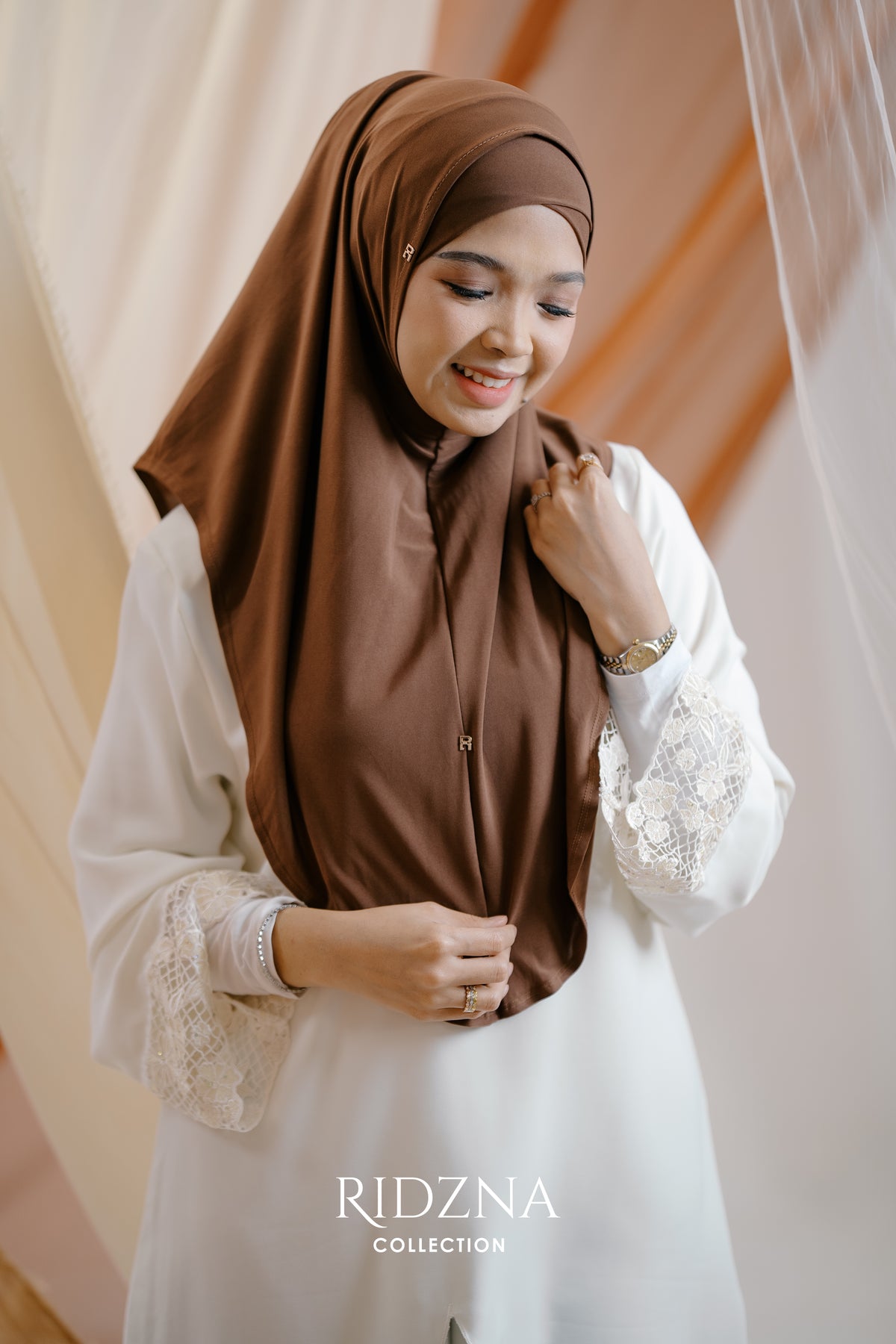 Ridzna Hijab 2-in-1 Plain
