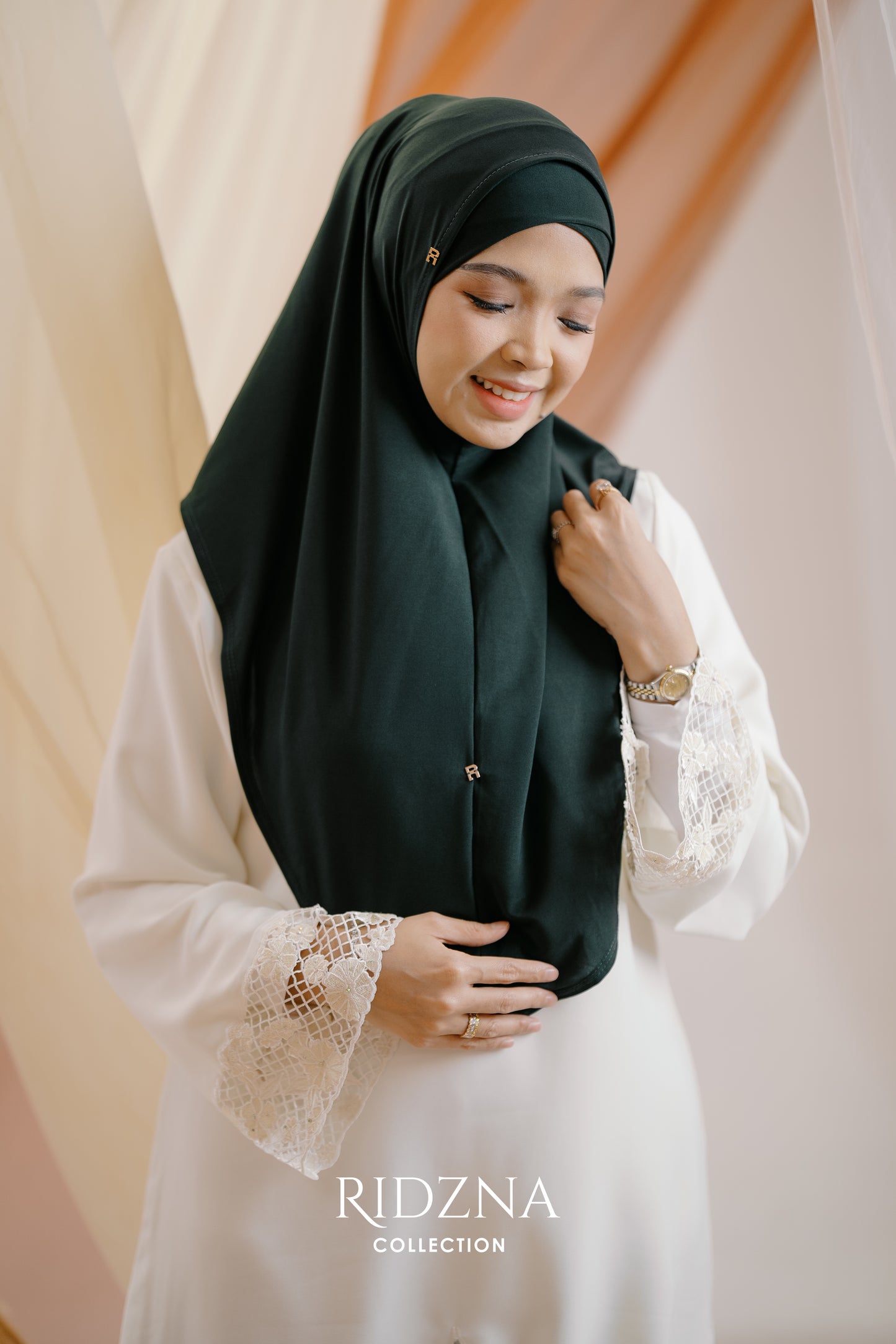 Ridzna Hijab 2-in-1 Plain