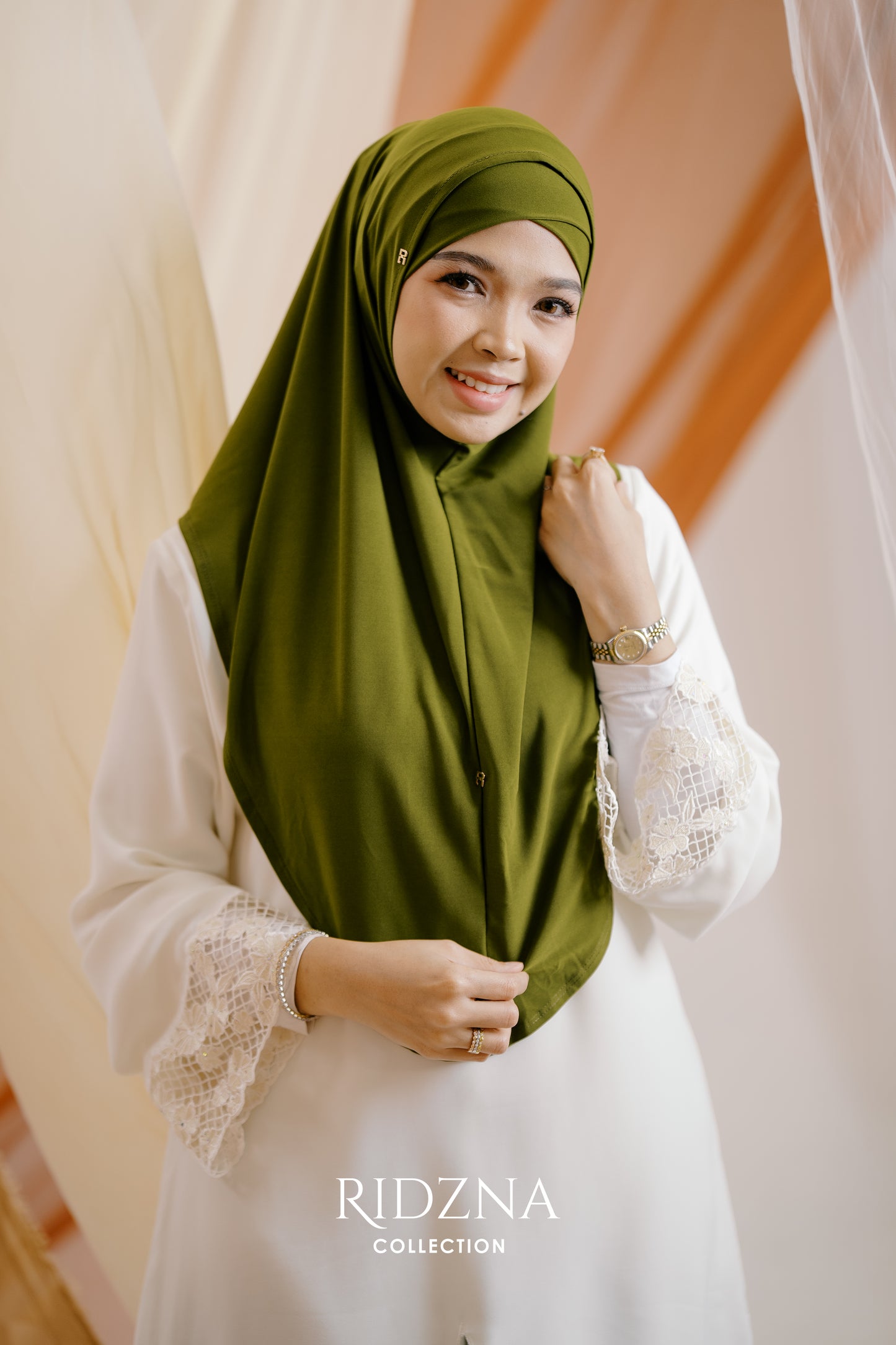 Ridzna Hijab 2-in-1 Plain