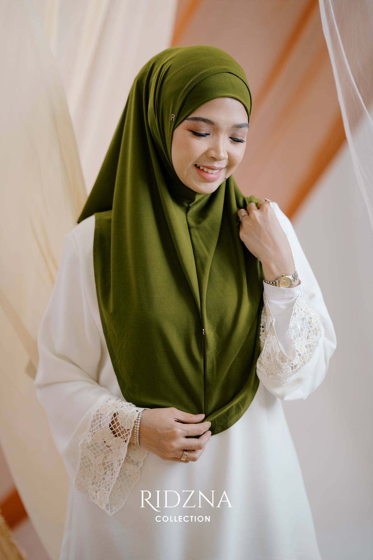Ridzna Hijab 2-in-1 Plain