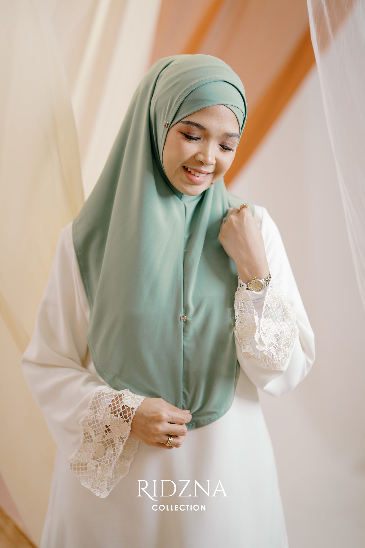 Ridzna Hijab 2-in-1 Plain