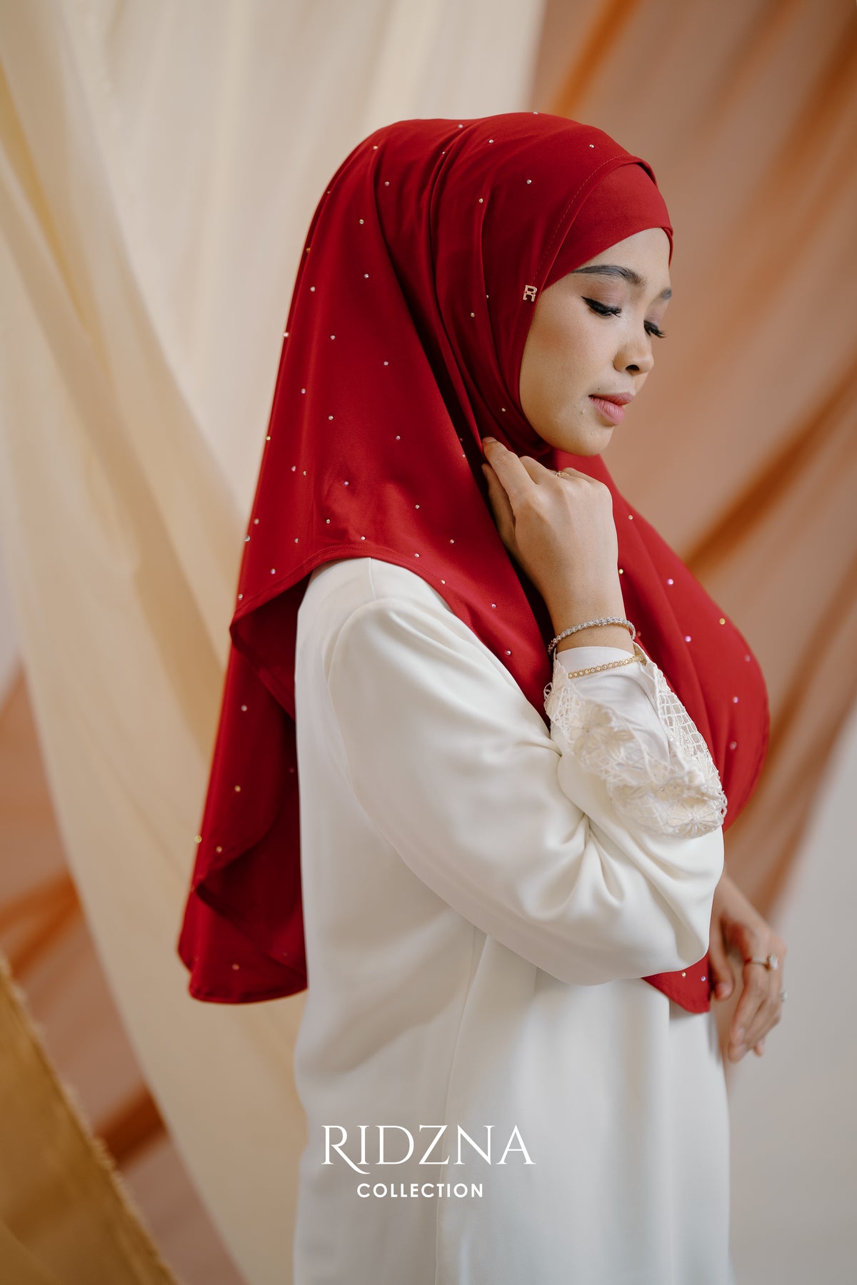 Ridzna Hijab 2-in-1 Stone