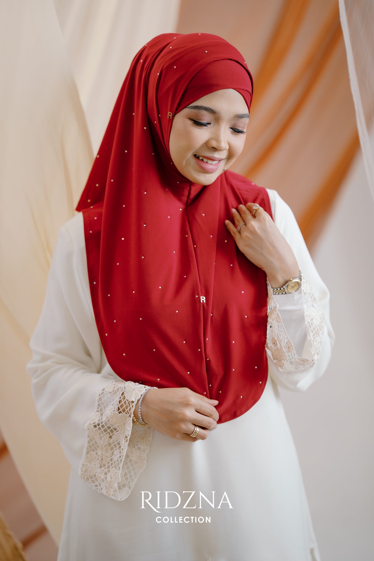 Ridzna Hijab 2-in-1 Stone