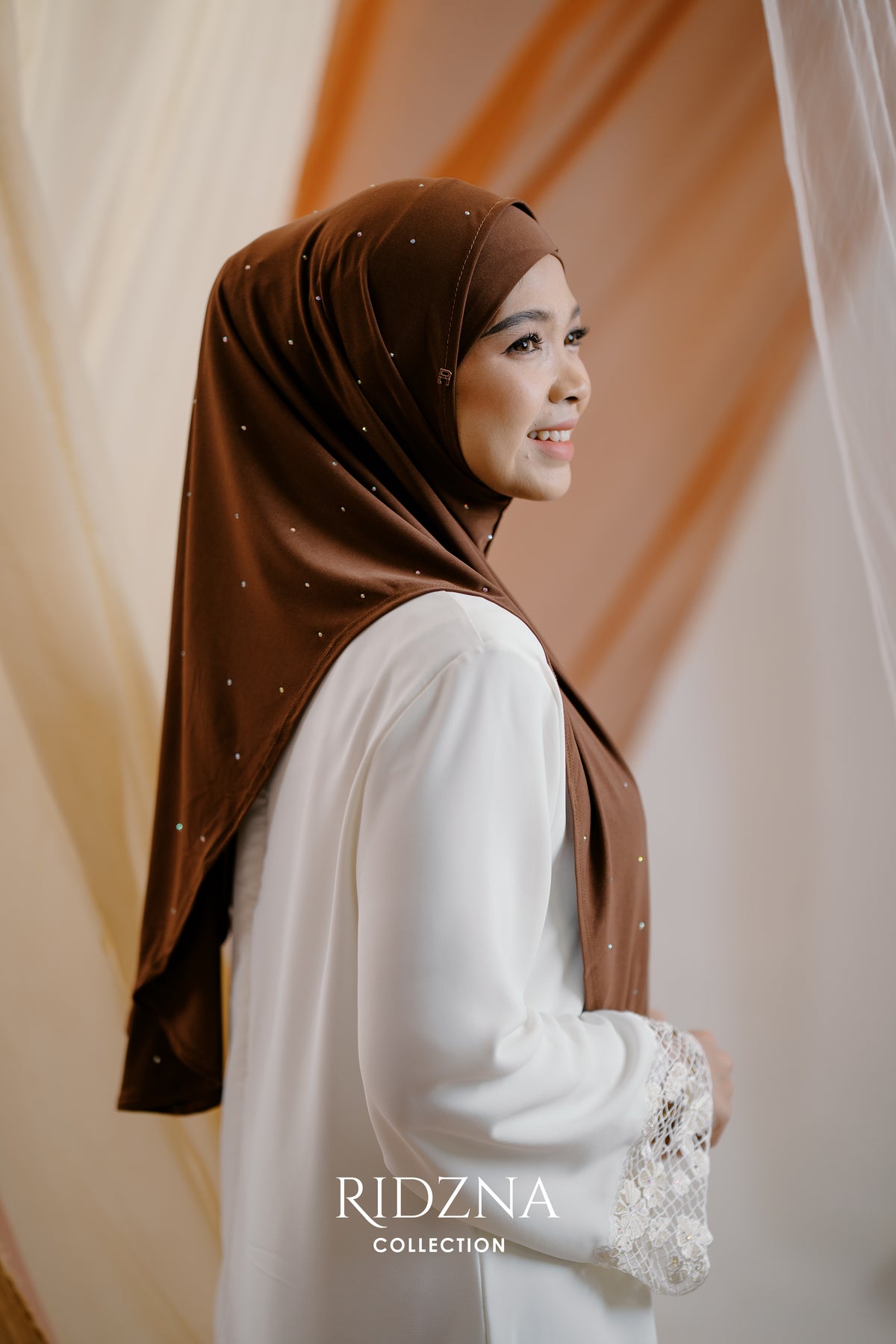 Ridzna Hijab 2-in-1 Stone