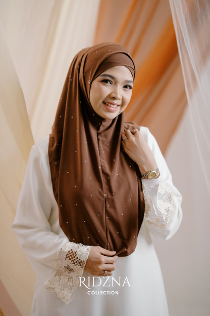 Ridzna Hijab 2-in-1 Stone