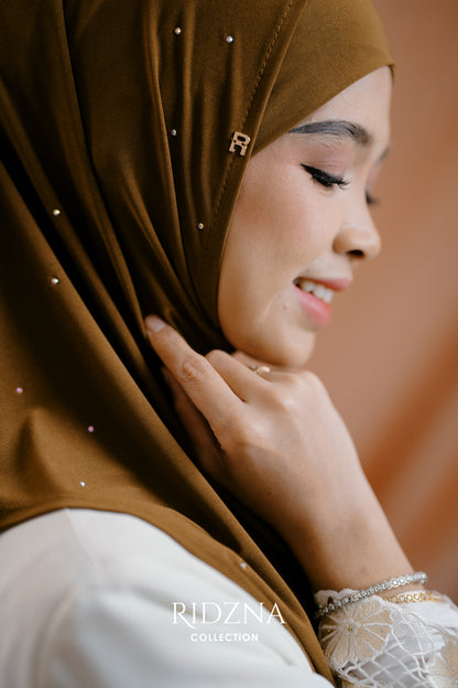 Ridzna Hijab 2-in-1 Stone