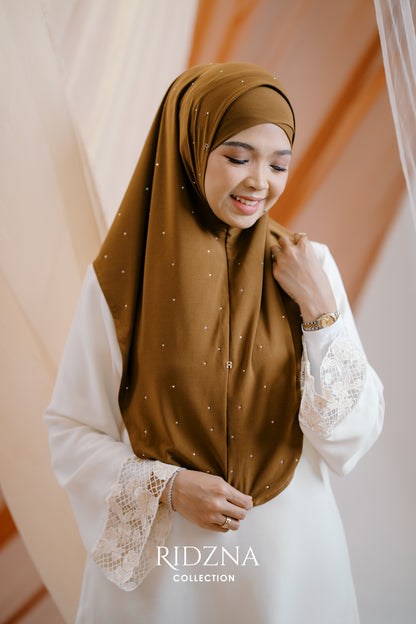 Ridzna Hijab 2-in-1 Stone