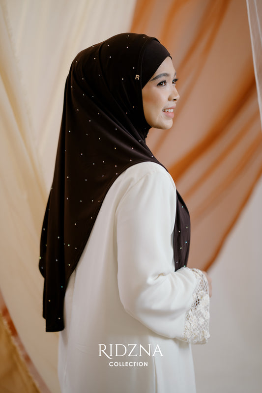 Ridzna Hijab 2-in-1 Stone