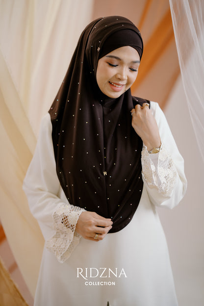 Ridzna Hijab 2-in-1 Stone