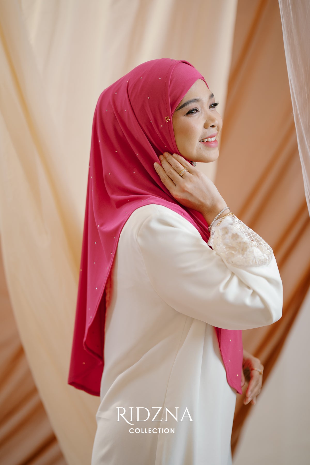 Ridzna Hijab 2-in-1 Stone