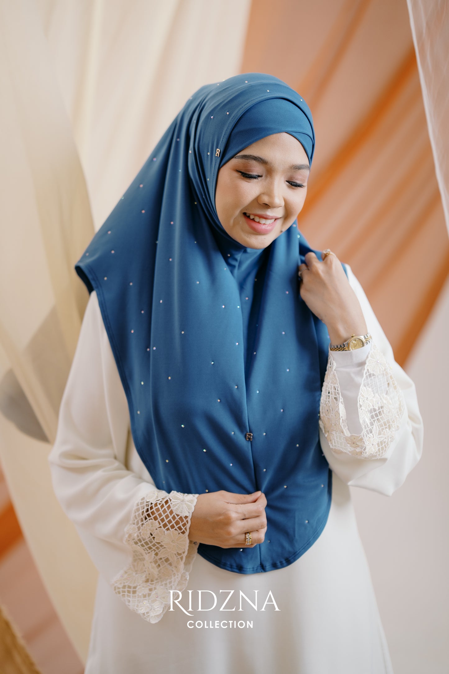Ridzna Hijab 2-in-1 Stone
