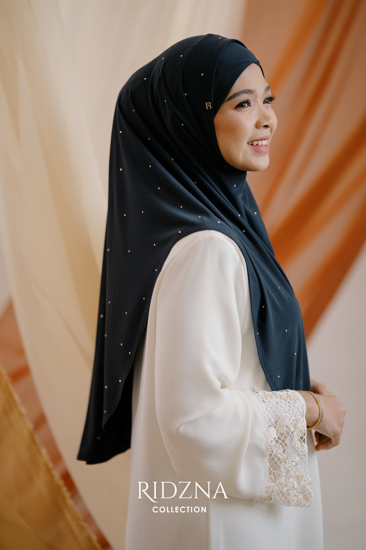 Ridzna Hijab 2-in-1 Stone