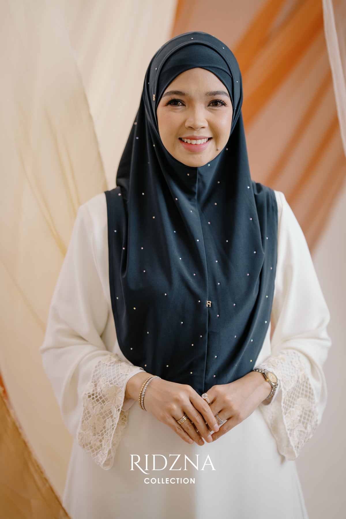 Ridzna Hijab 2-in-1 Stone