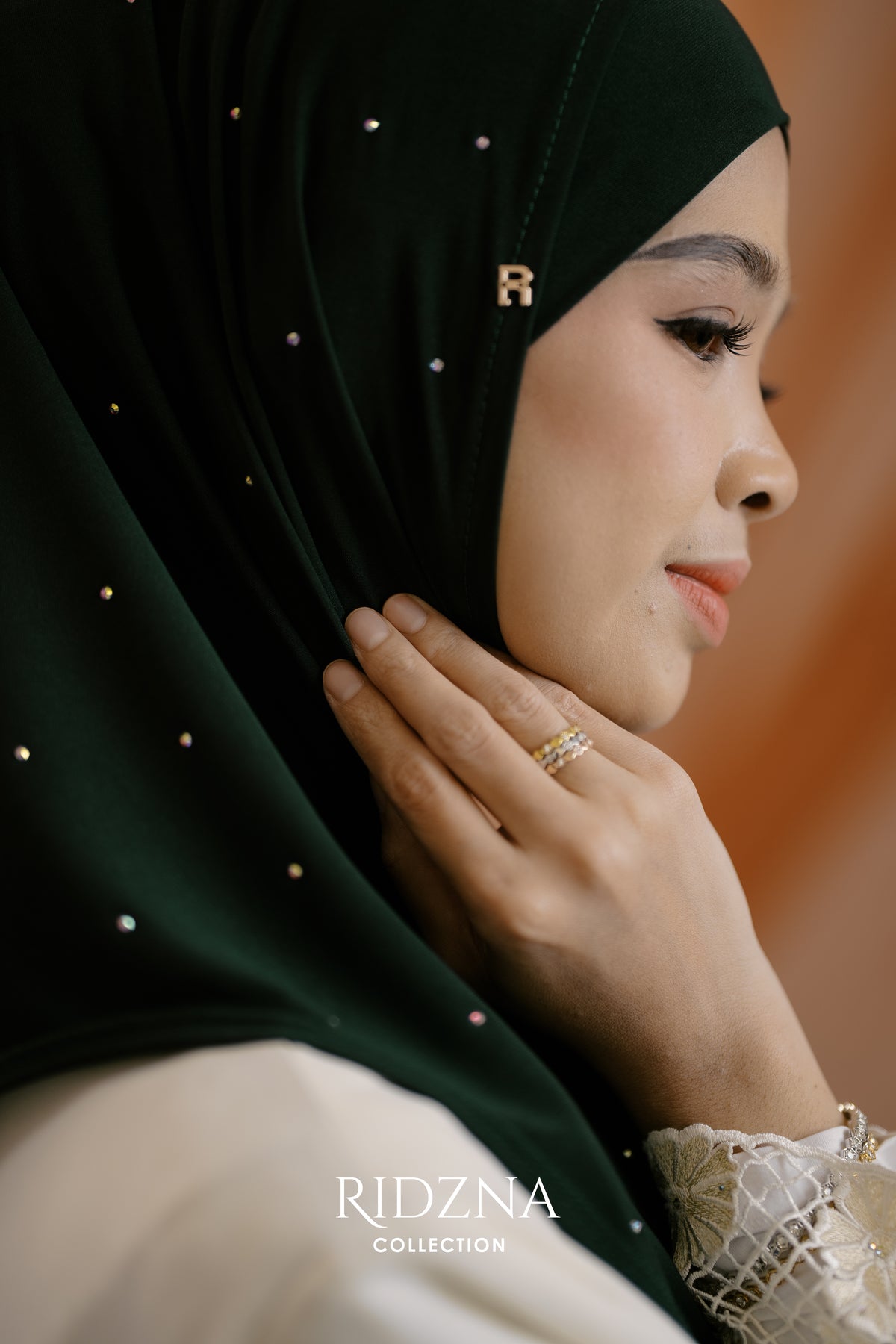 Ridzna Hijab 2-in-1 Stone