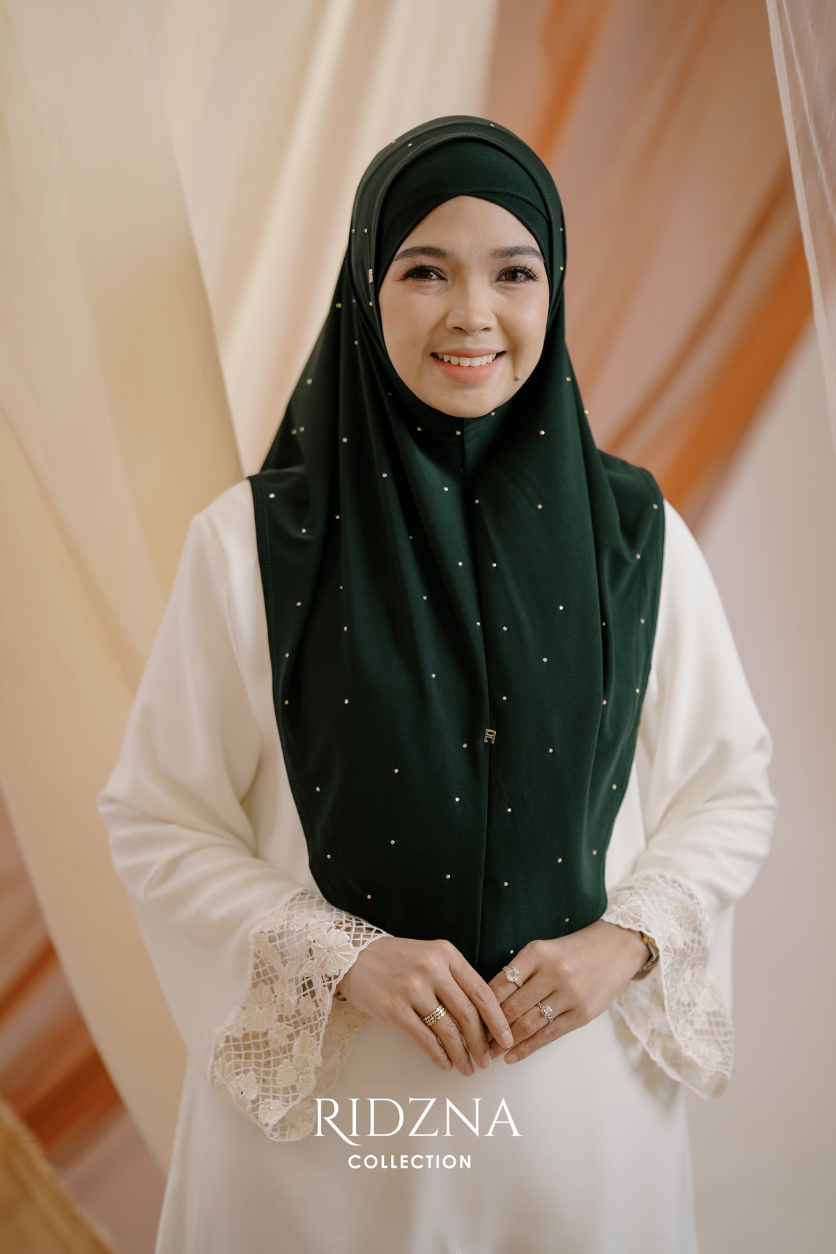 Ridzna Hijab 2-in-1 Stone