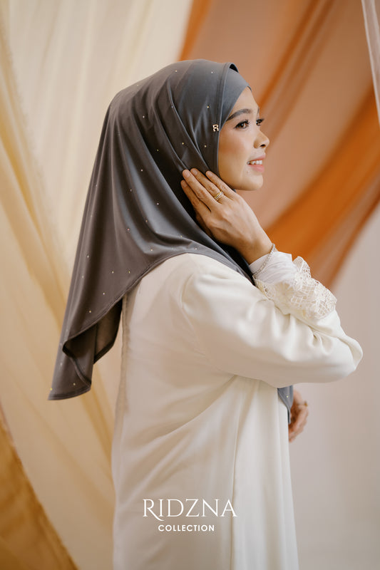 Ridzna Hijab 2-in-1 Stone