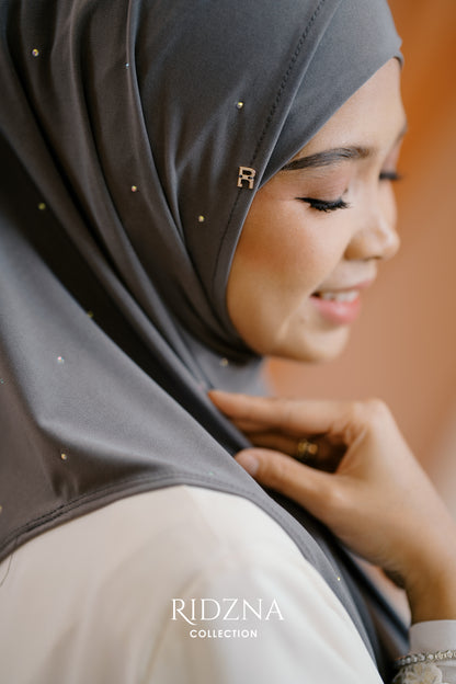 Ridzna Hijab 2-in-1 Stone