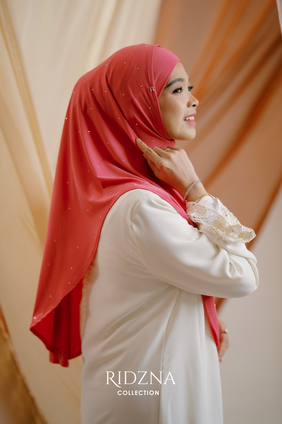 Ridzna Hijab 2-in-1 Stone