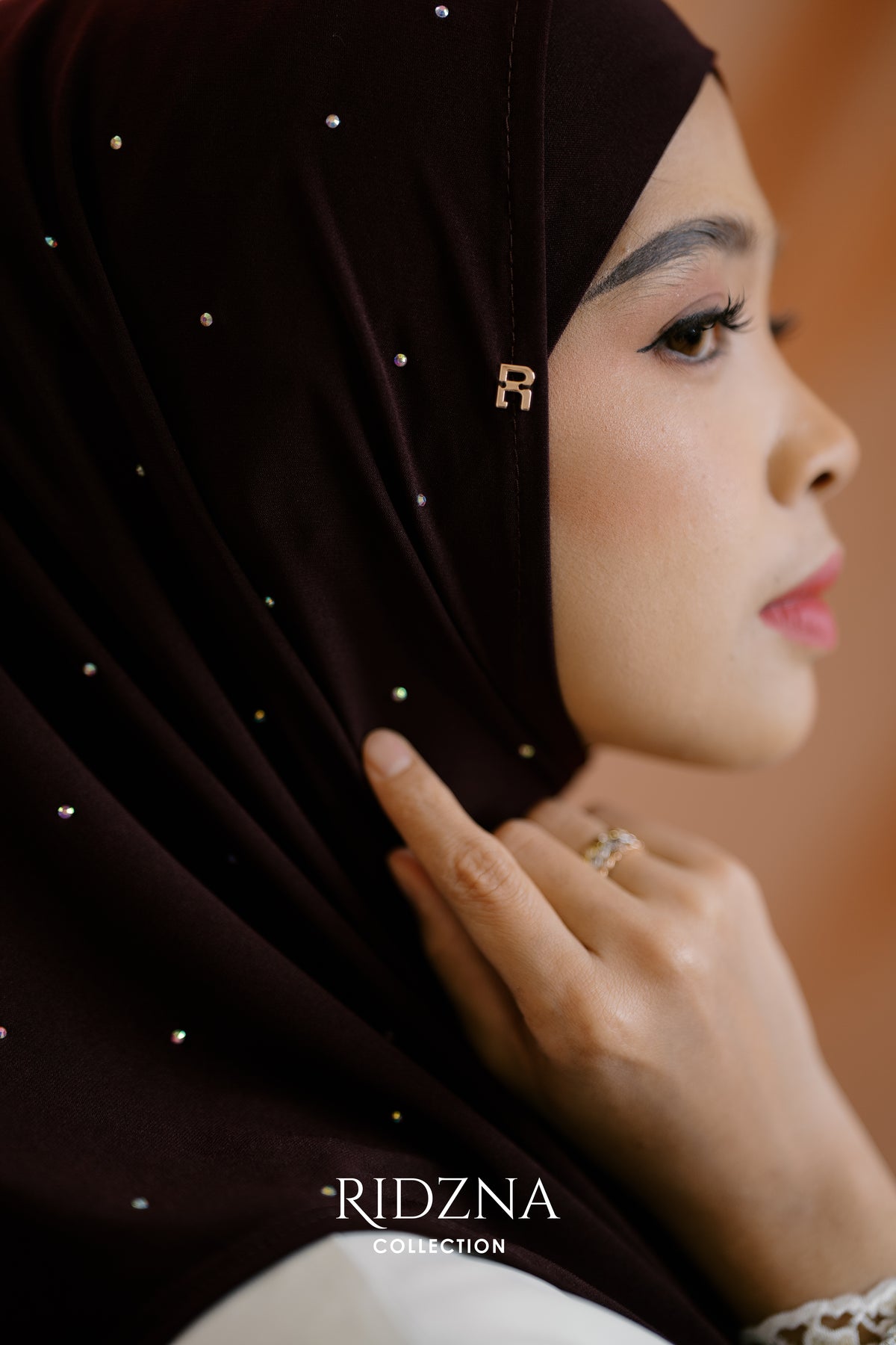Ridzna Hijab 2-in-1 Stone