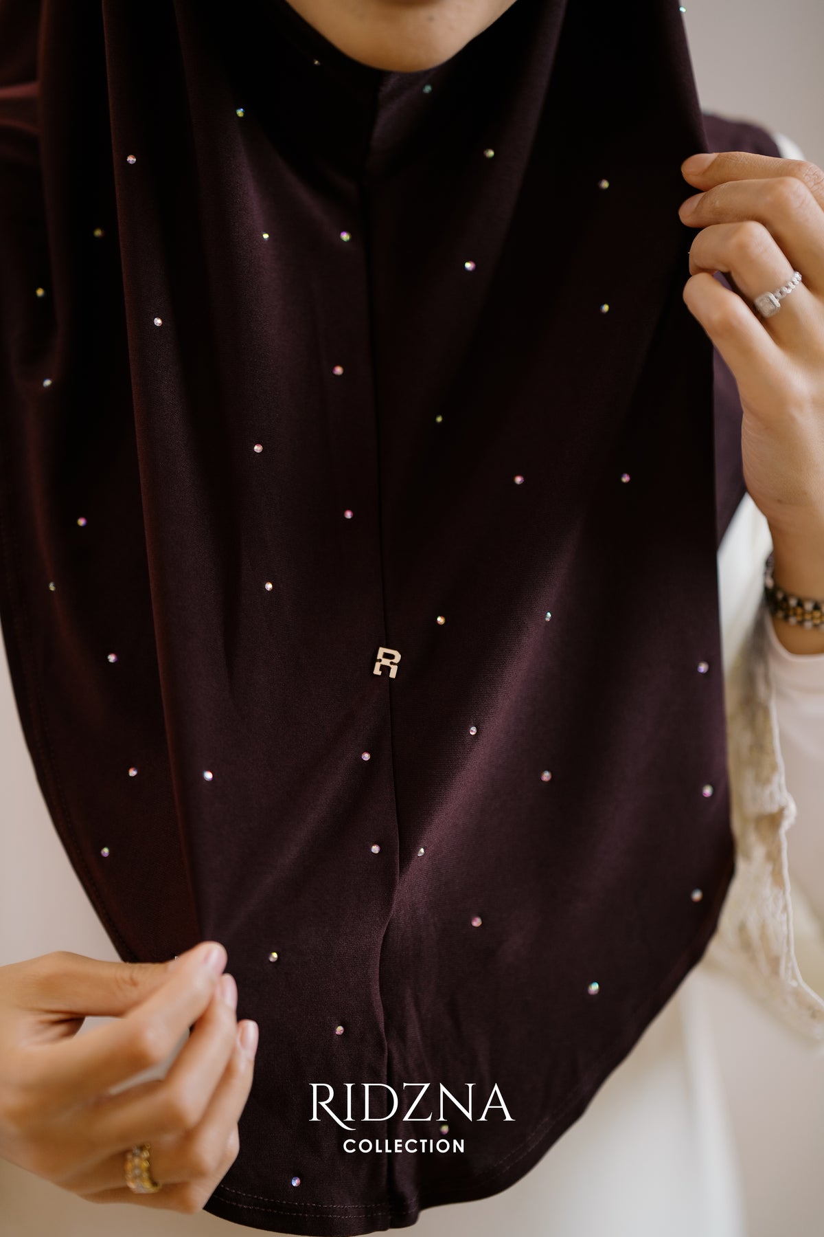 Ridzna Hijab 2-in-1 Stone