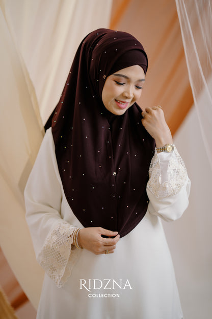Ridzna Hijab 2-in-1 Stone