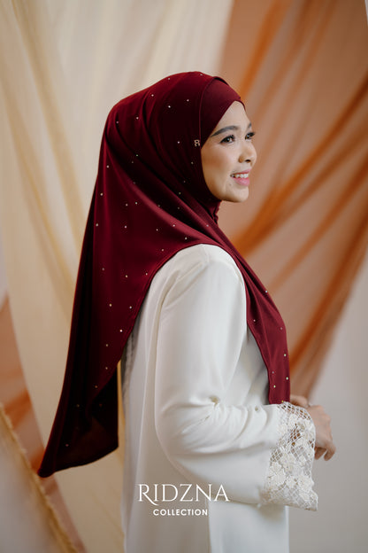 Ridzna Hijab 2-in-1 Stone