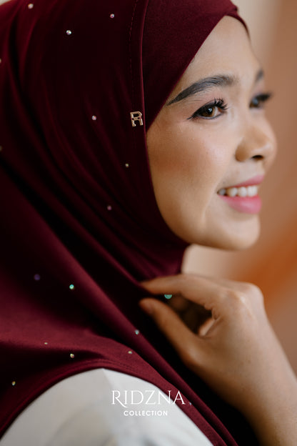 Ridzna Hijab 2-in-1 Stone