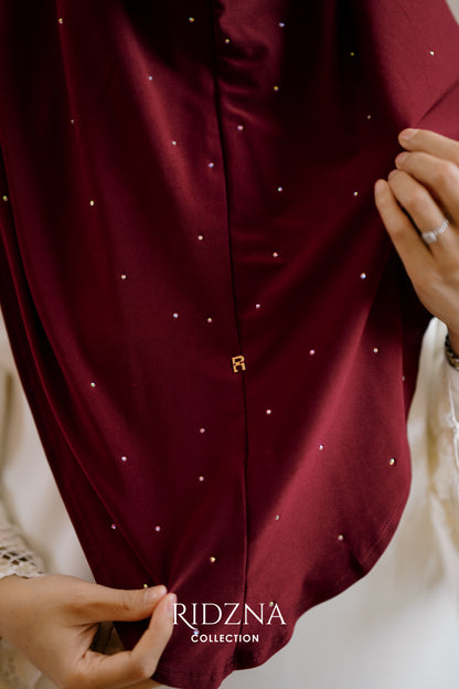 Ridzna Hijab 2-in-1 Stone