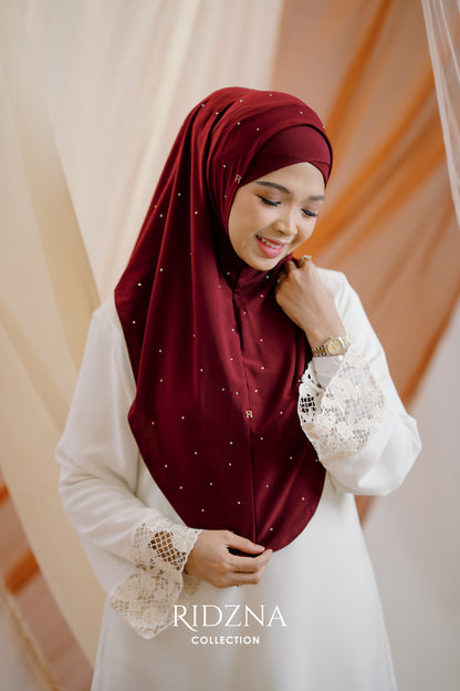Ridzna Hijab 2-in-1 Stone