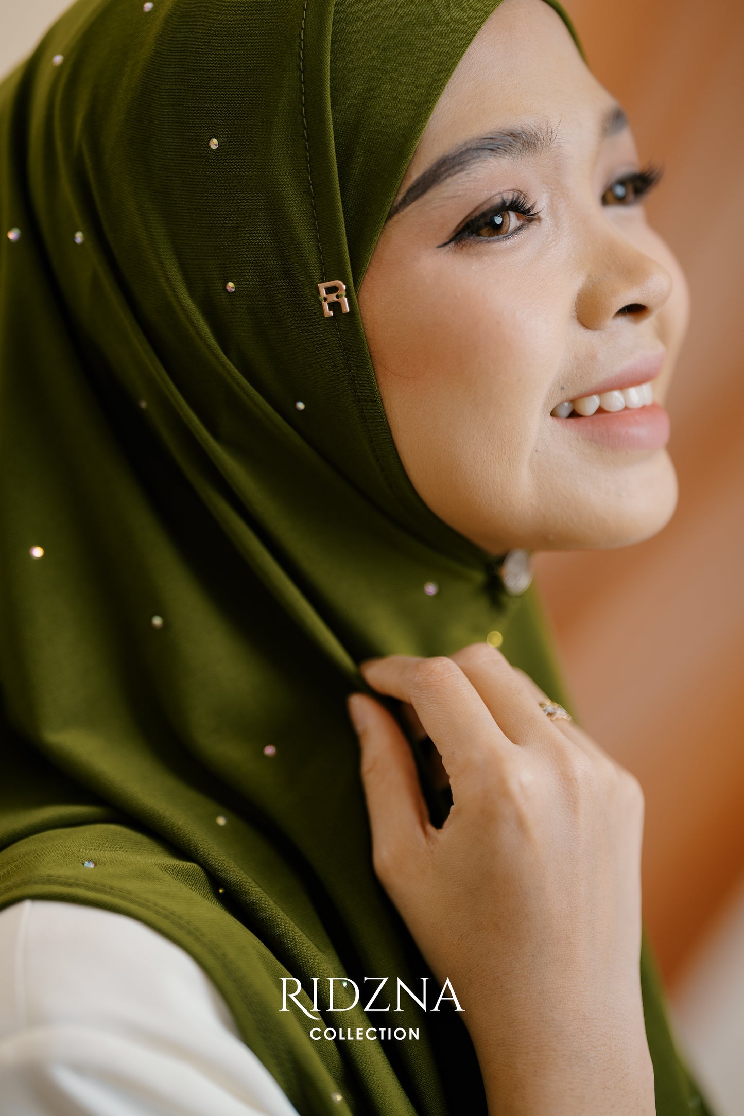 Ridzna Hijab 2-in-1 Stone