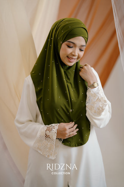 Ridzna Hijab 2-in-1 Stone