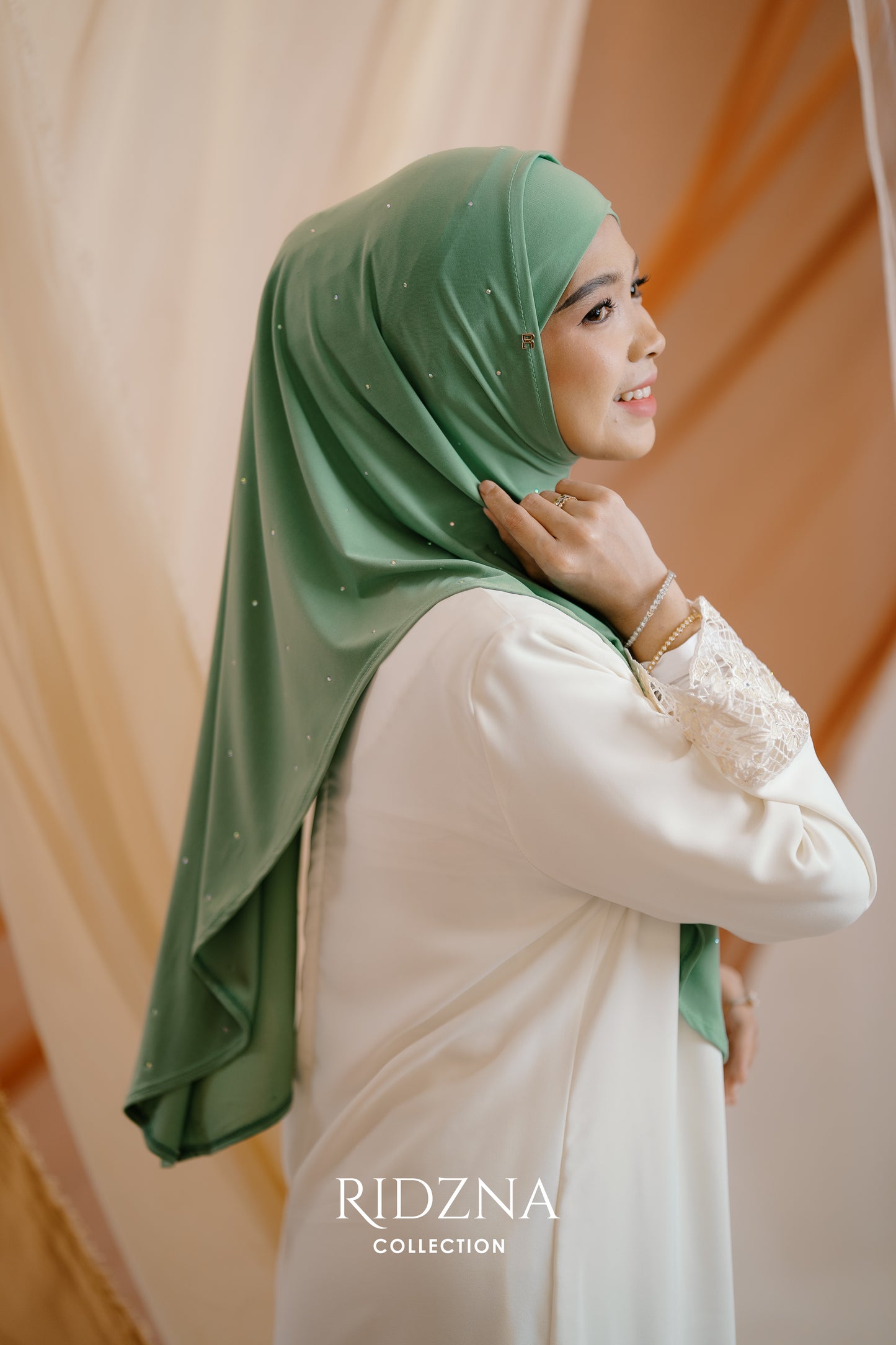 Ridzna Hijab 2-in-1 Stone