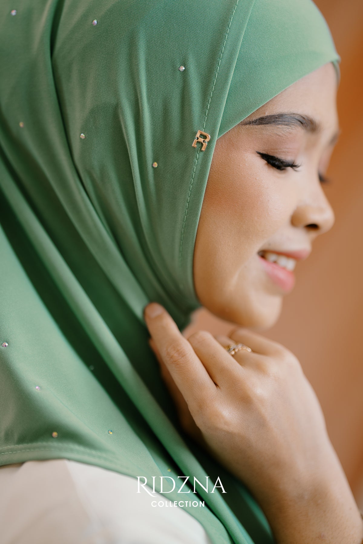 Ridzna Hijab 2-in-1 Stone