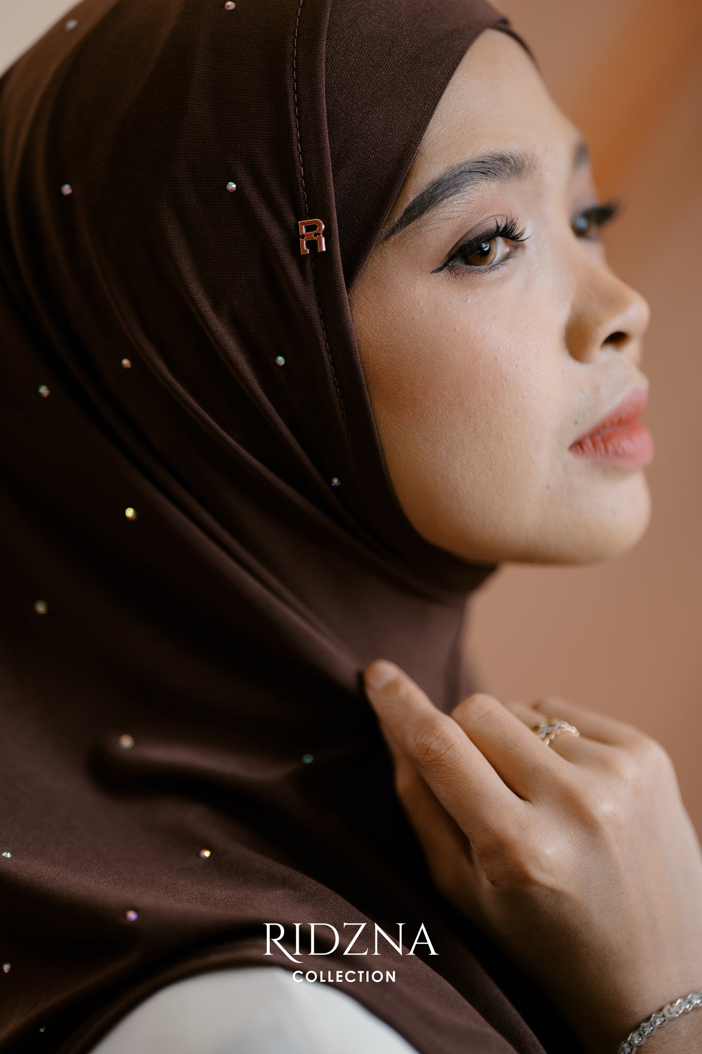 Ridzna Hijab 2-in-1 Stone