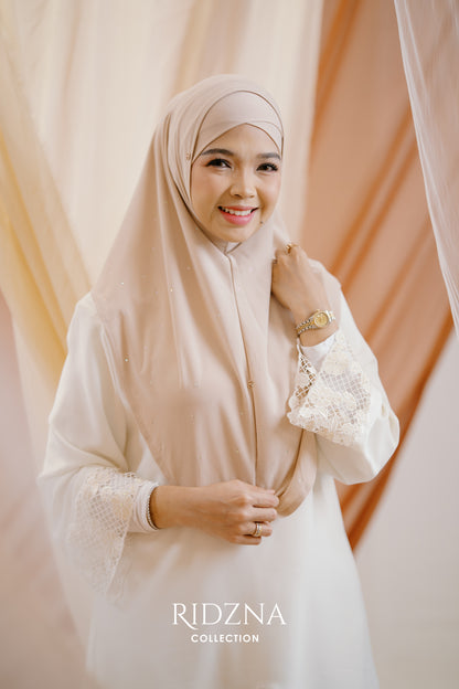 Ridzna Hijab 2-in-1 Stone