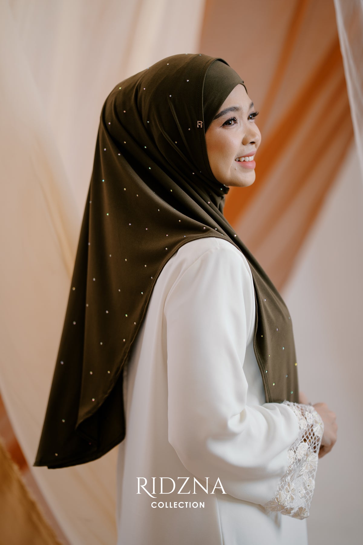 Ridzna Hijab 2-in-1 Stone