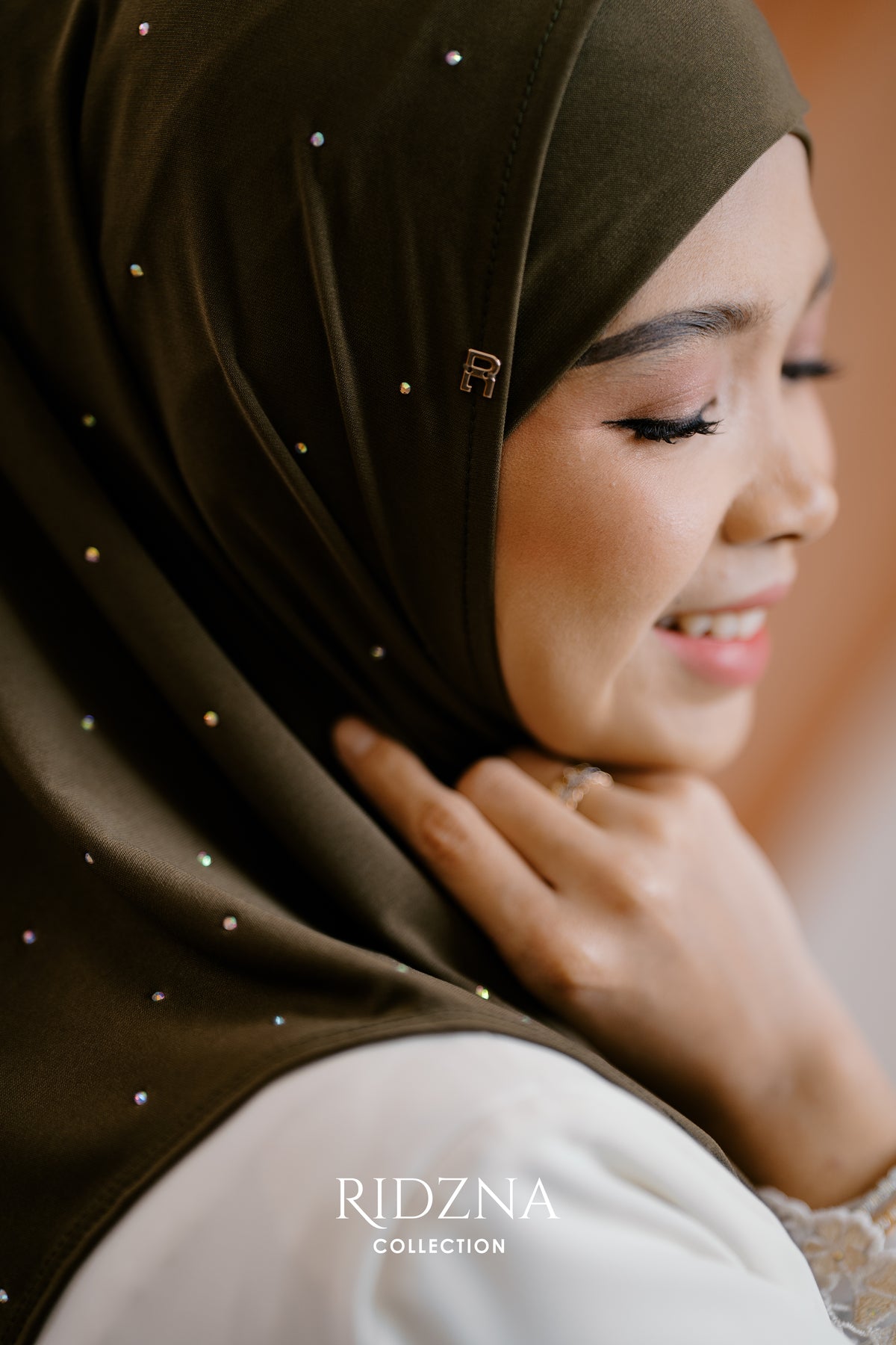 Ridzna Hijab 2-in-1 Stone
