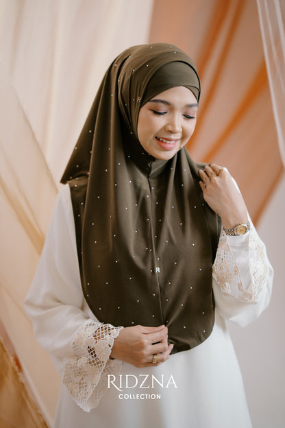 Ridzna Hijab 2-in-1 Stone