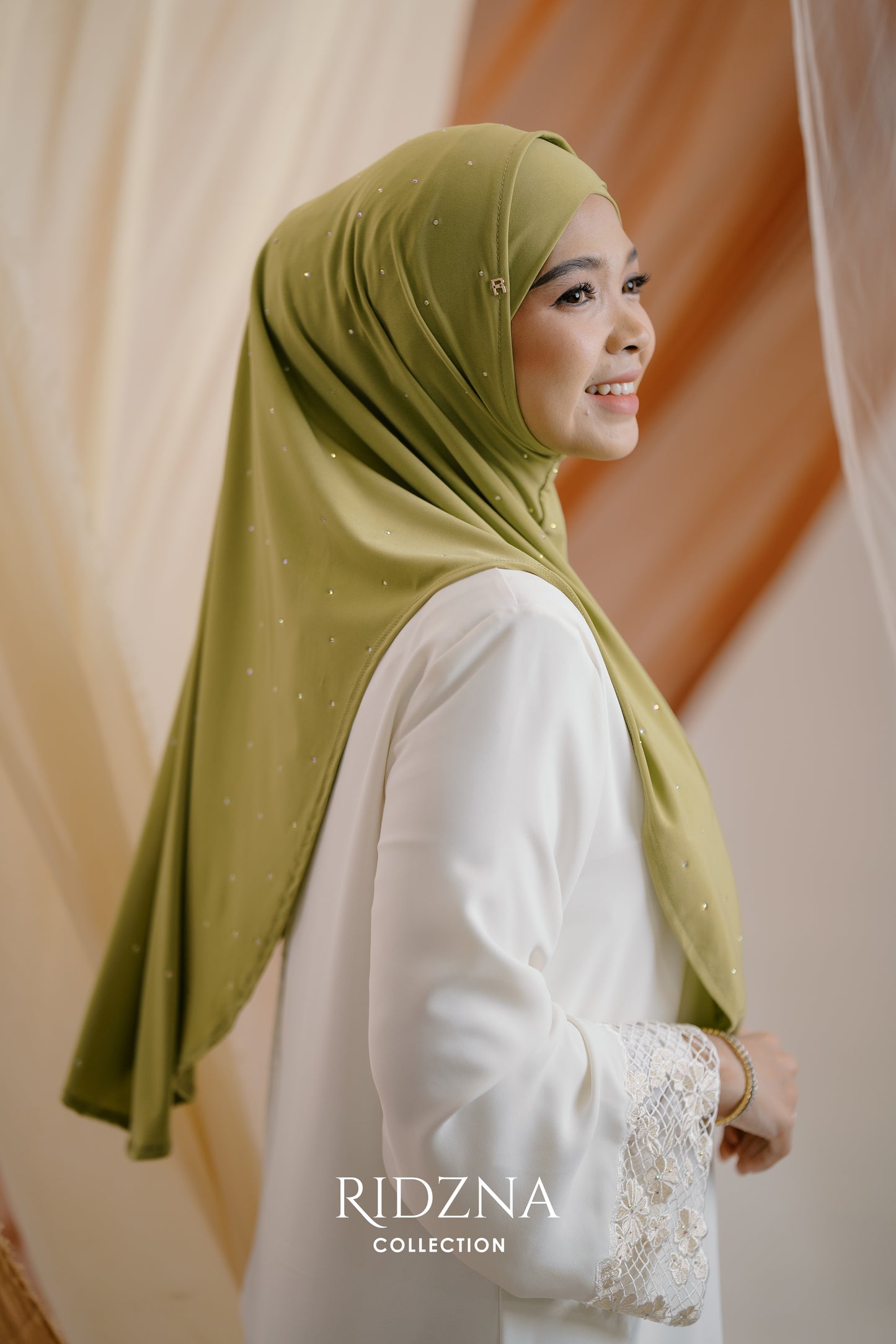 Ridzna Hijab 2-in-1 Stone