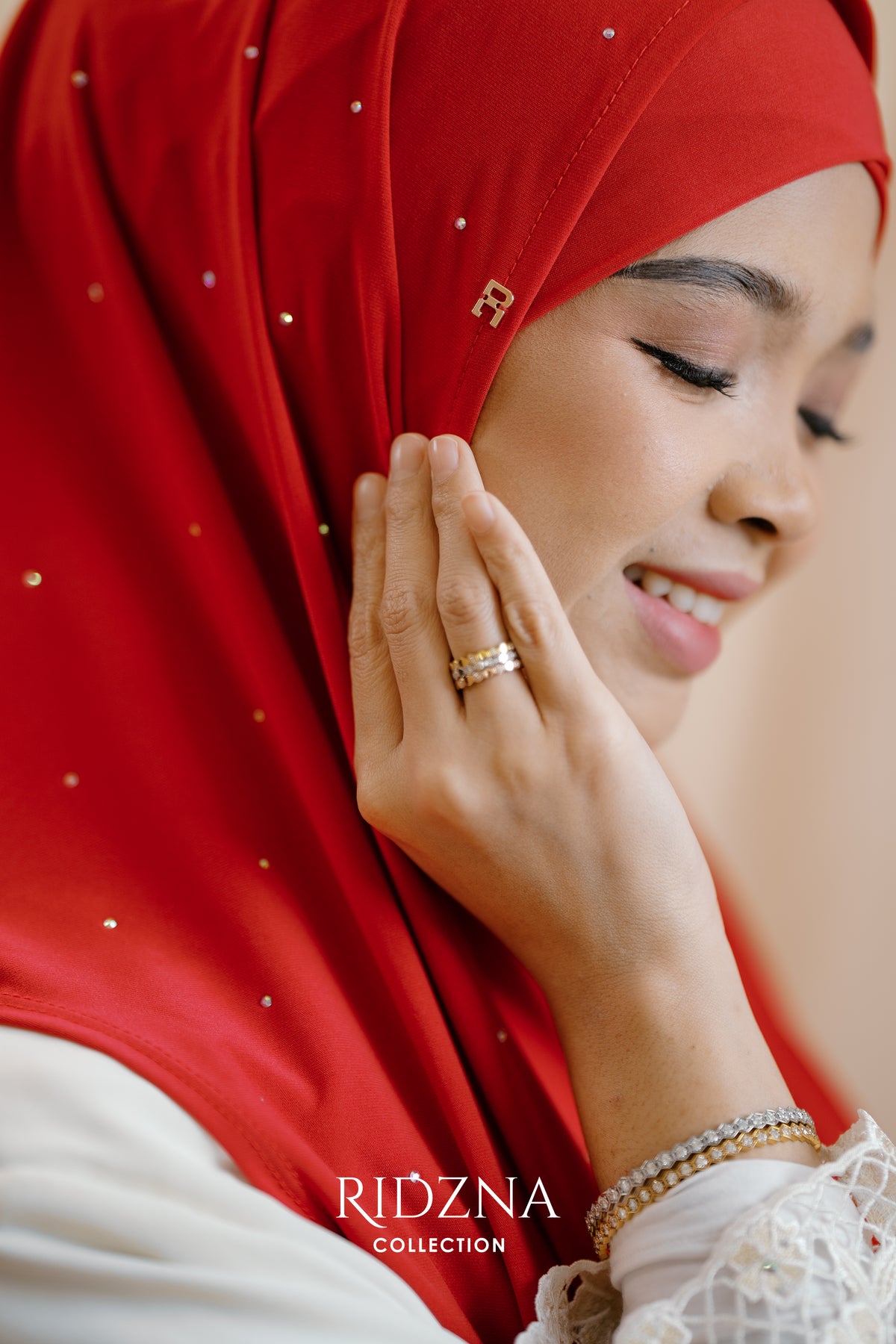 Ridzna Hijab 2-in-1 Stone