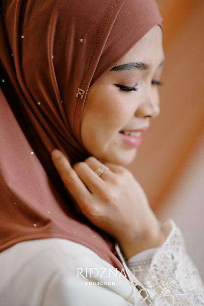 Ridzna Hijab 2-in-1 Stone