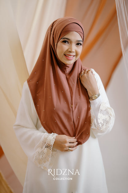 Ridzna Hijab 2-in-1 Stone