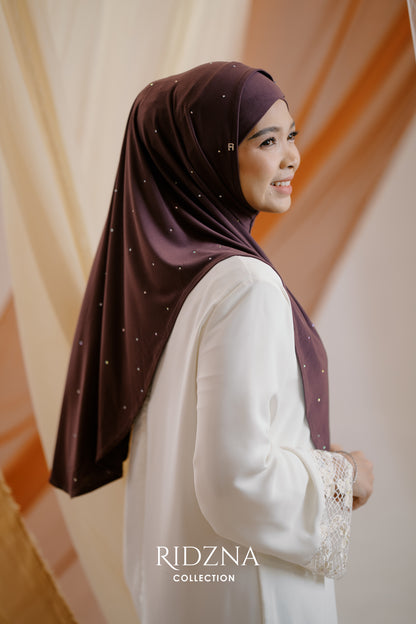 Ridzna Hijab 2-in-1 Stone