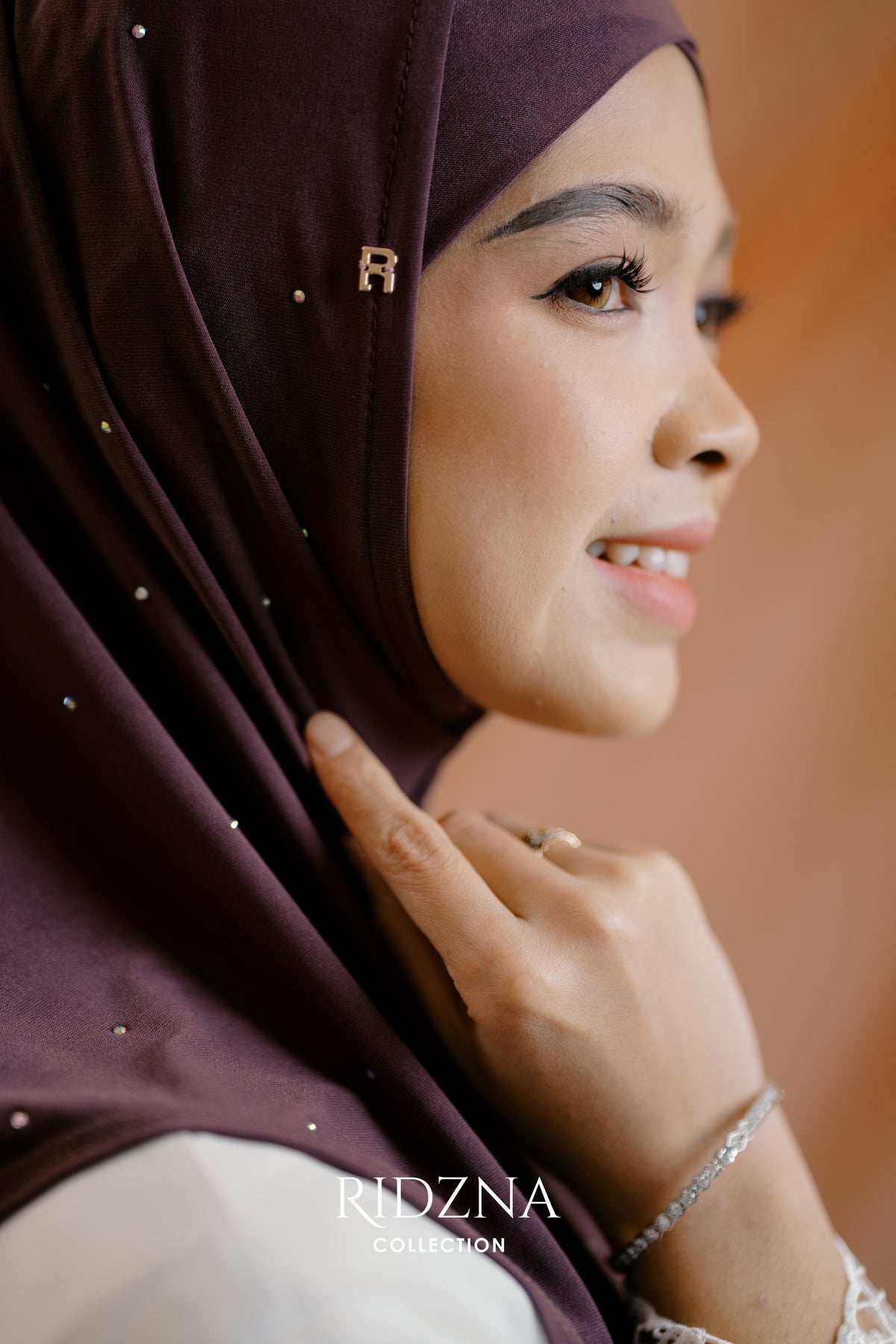 Ridzna Hijab 2-in-1 Stone
