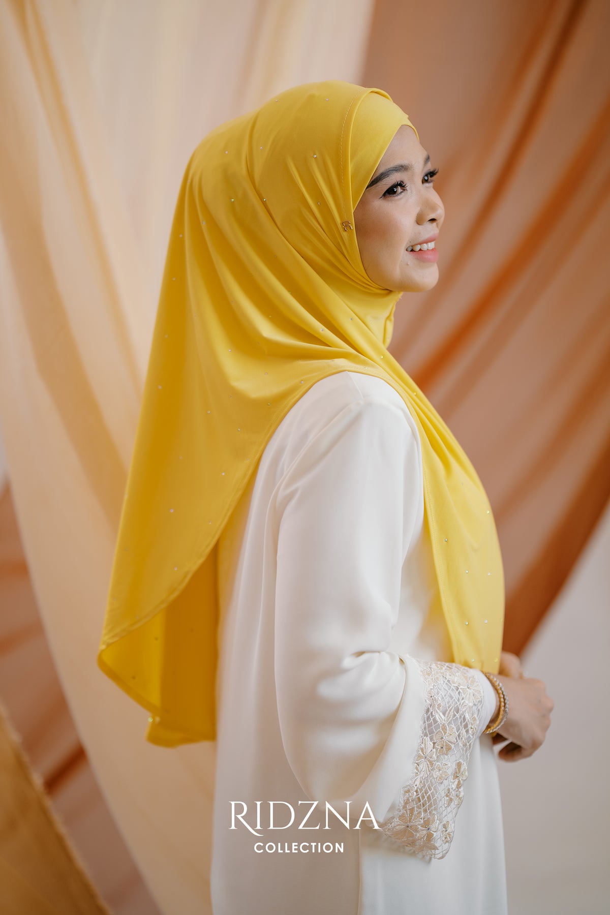 Ridzna Hijab 2-in-1 Stone