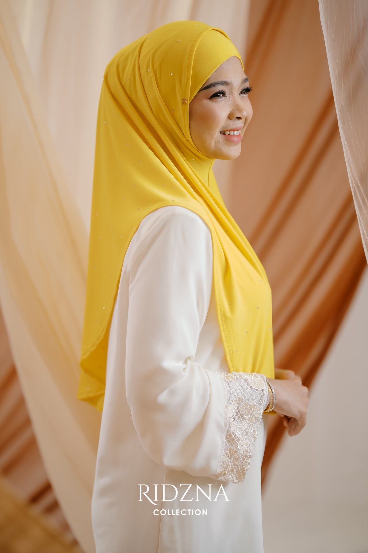 Ridzna Hijab 2-in-1 Stone
