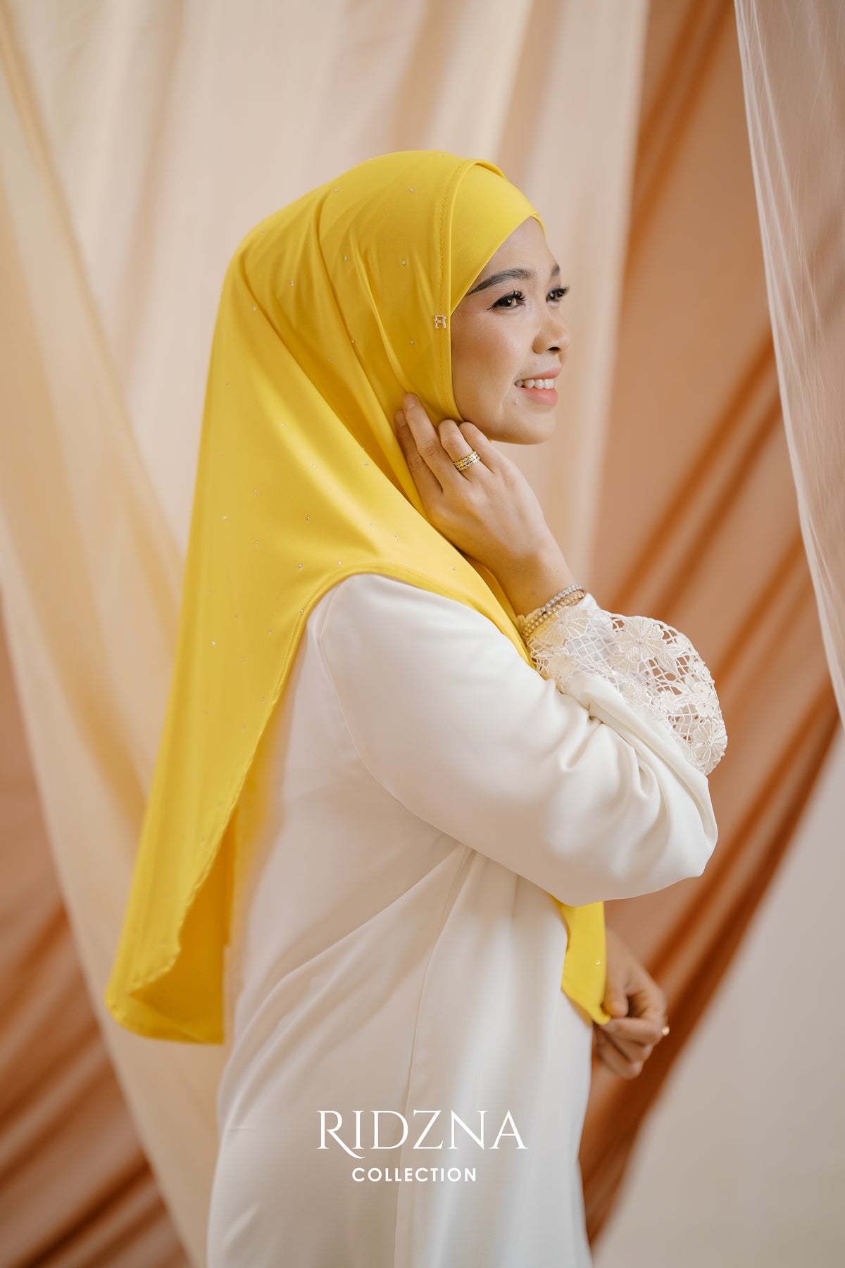 Ridzna Hijab 2-in-1 Stone
