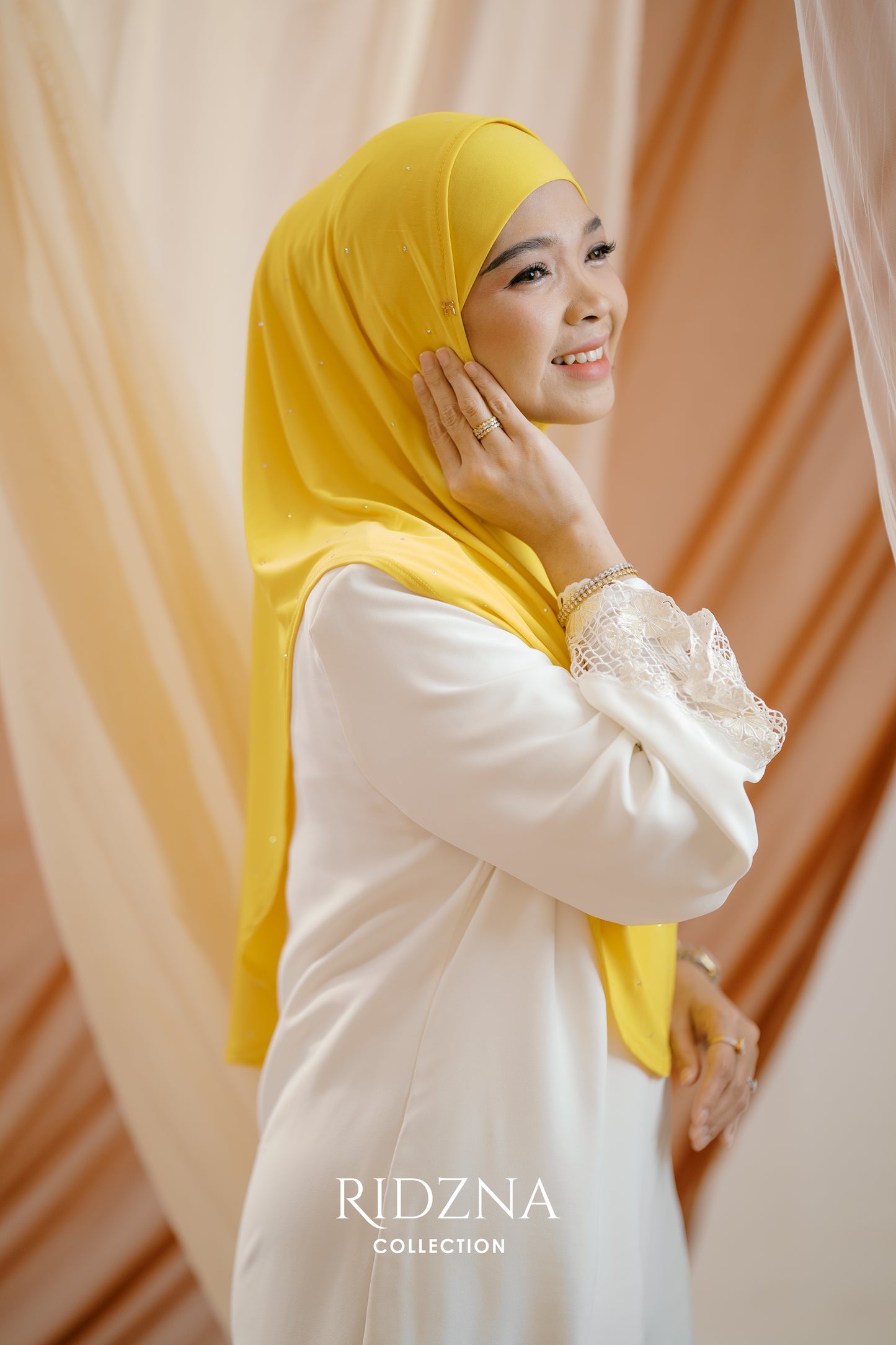 Ridzna Hijab 2-in-1 Stone